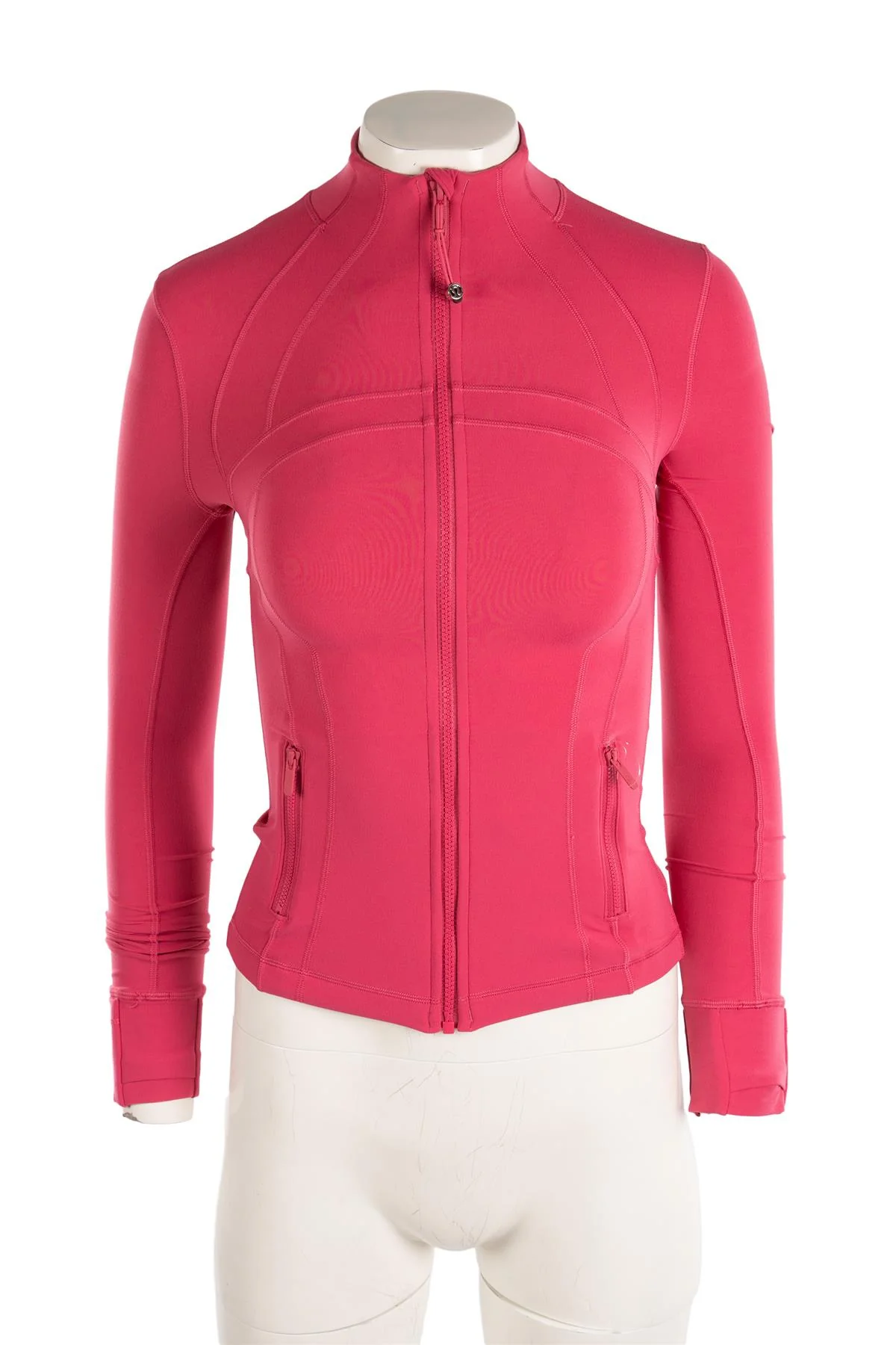 LULULEMON PINK JERSEY JACKET US 0 UK 4 - Image 2
