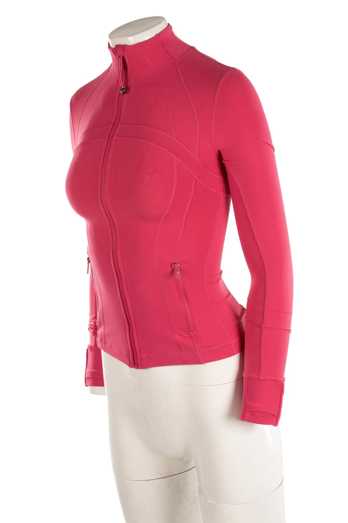 LULULEMON PINK JERSEY JACKET US 0 UK 4 - Image 3