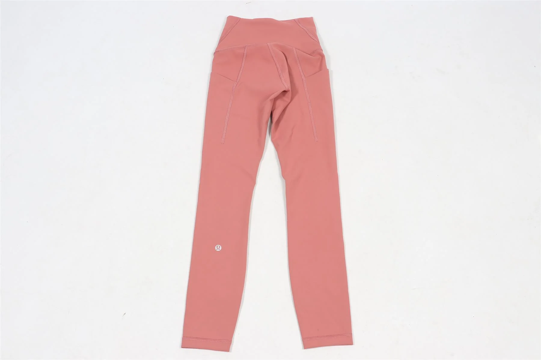 LULULEMON PINK JERSEY LEGGINGS US 0 UK 4 - Image 4