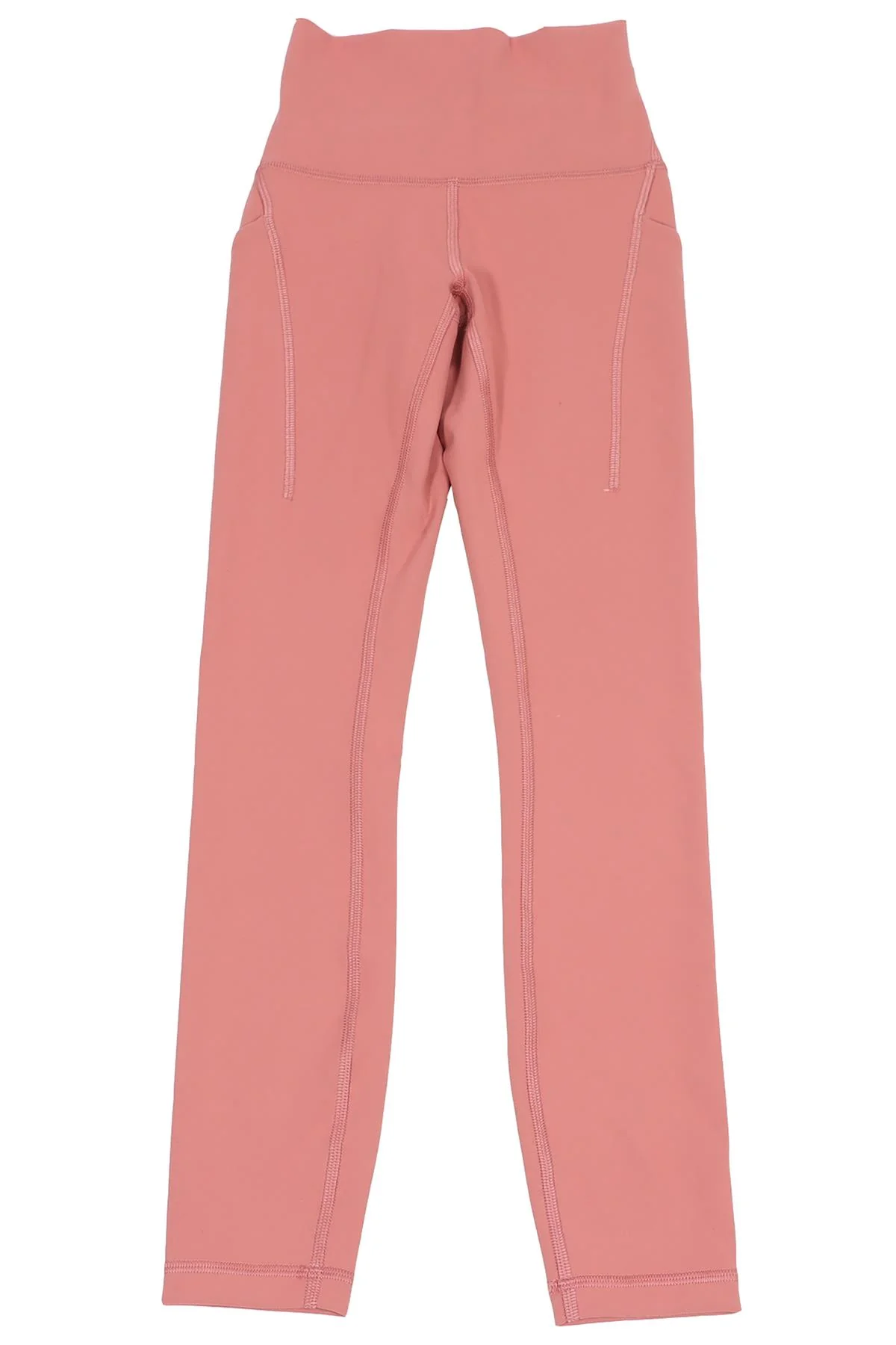 LULULEMON PINK JERSEY LEGGINGS US 0 UK 4 - Image 6