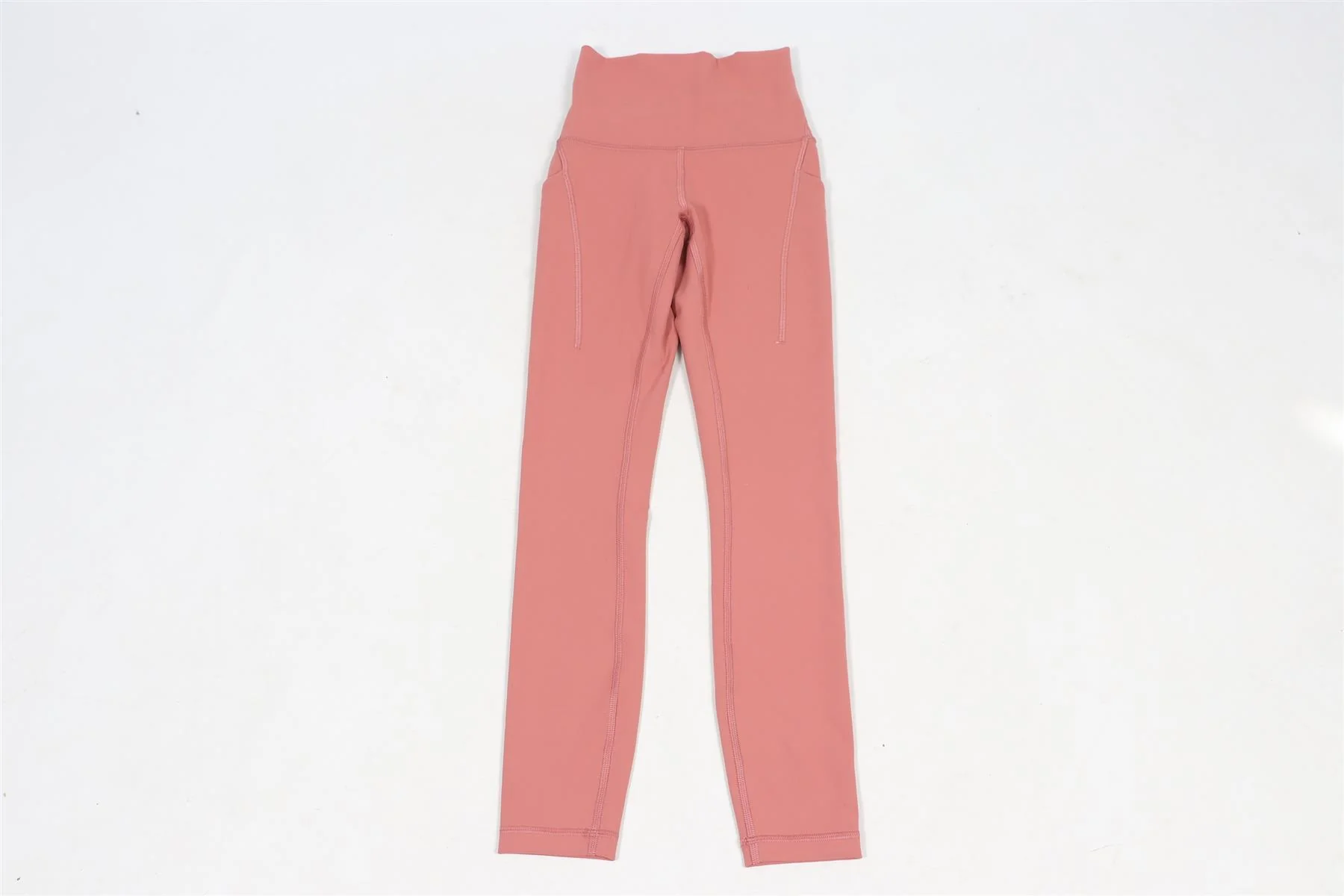 LULULEMON PINK JERSEY LEGGINGS US 0 UK 4 - Image 7