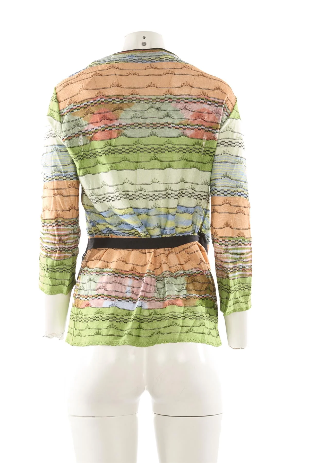 M MISSONI MULTI KNIT CARDIGAN IT 50 UK 18 - Image 4