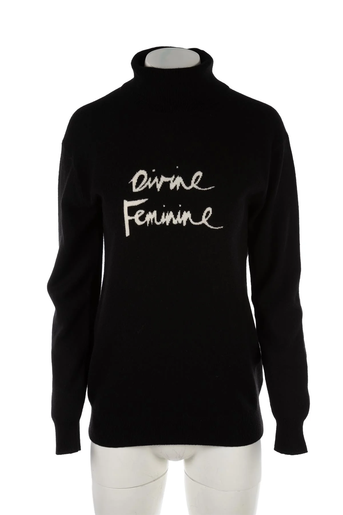 M&S X BELLA FREUD BLACK CASHMERE SWEATER SMALL - Image 2