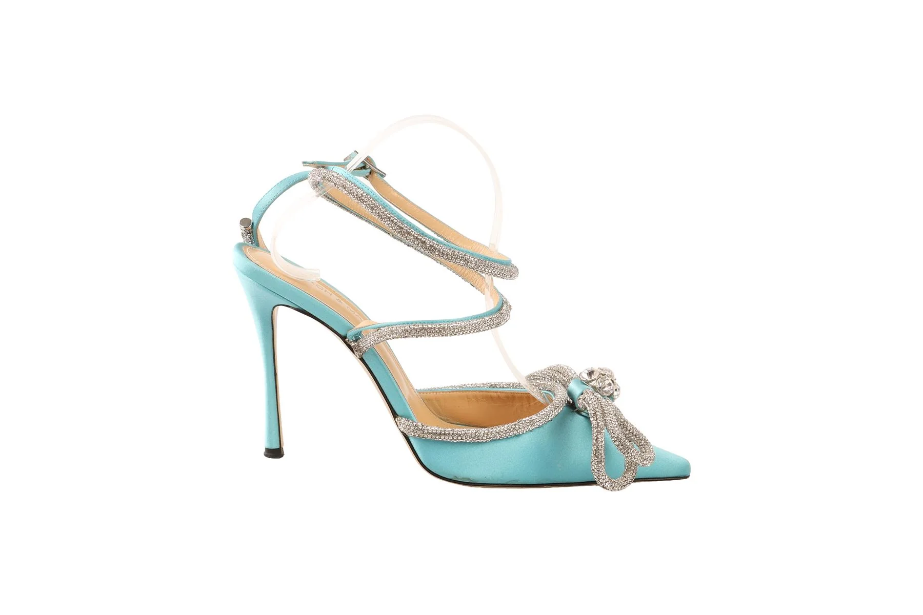 MACH & MACH BLUE SATIN PUMPS EU 38 UK 5 US 8 - Image 2