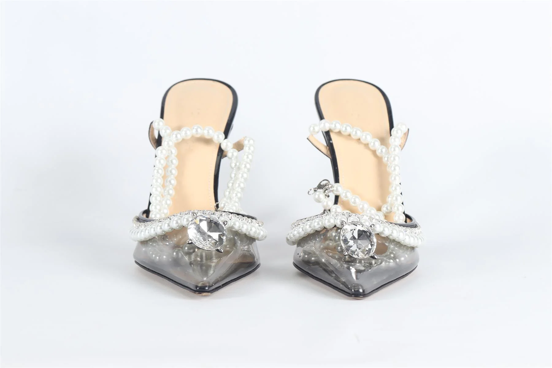 MACH & MACH FAUX PEARL, CRYSTAL AND PVC PUMPS EU 39.5 UK 6.5 US 9.5 - Image 3
