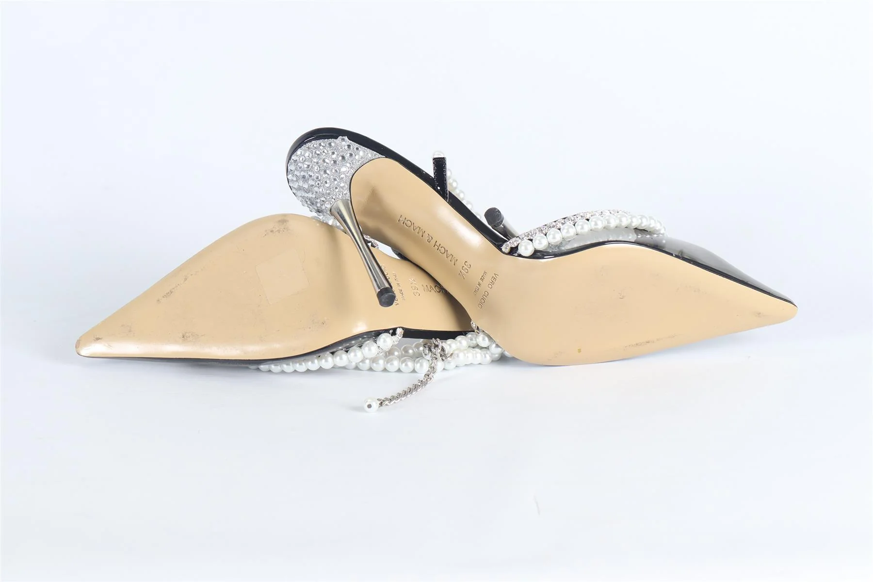 MACH & MACH FAUX PEARL, CRYSTAL AND PVC PUMPS EU 39.5 UK 6.5 US 9.5 - Image 5
