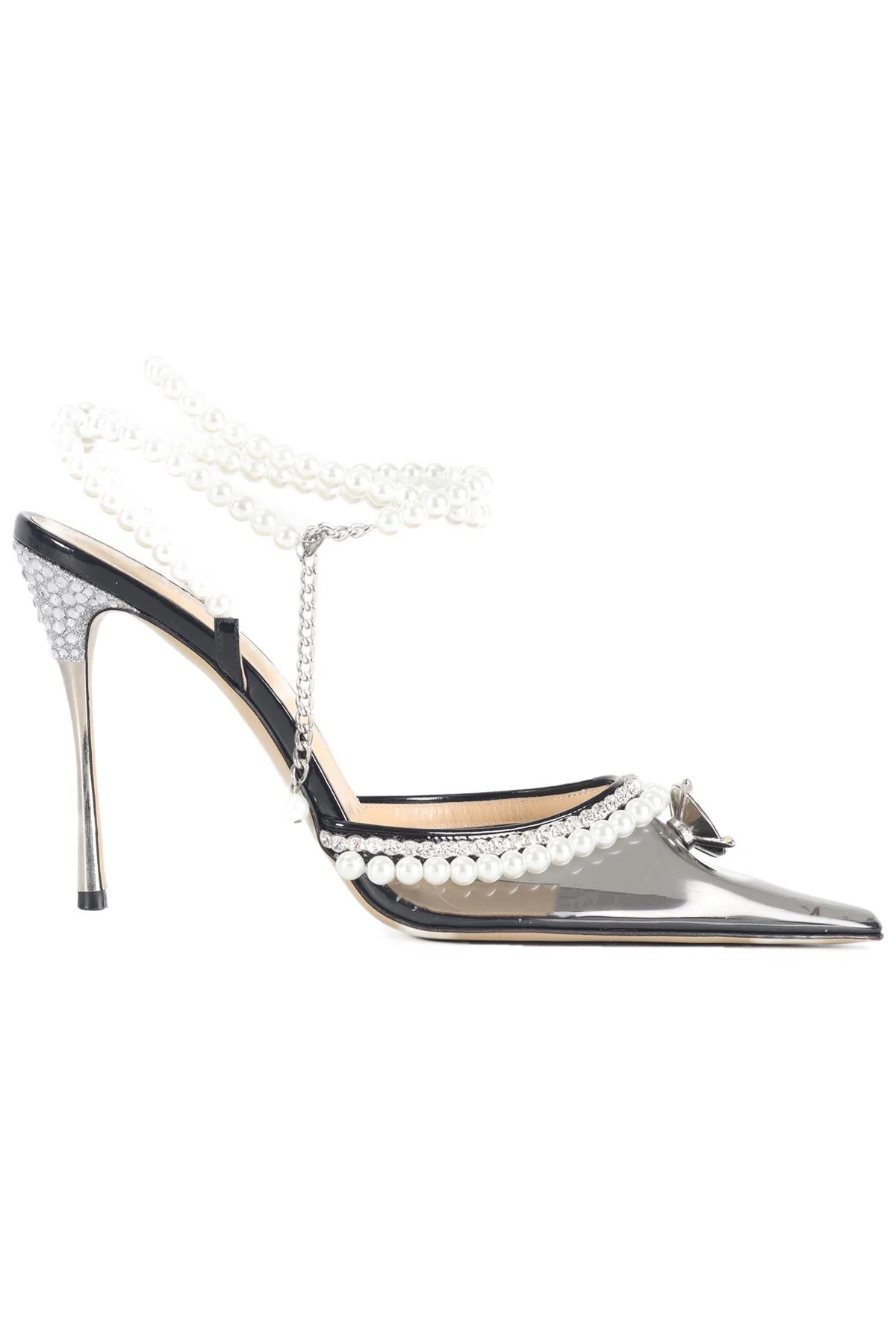 MACH & MACH FAUX PEARL, CRYSTAL AND PVC PUMPS EU 39.5 UK 6.5 US 9.5 - Image 6