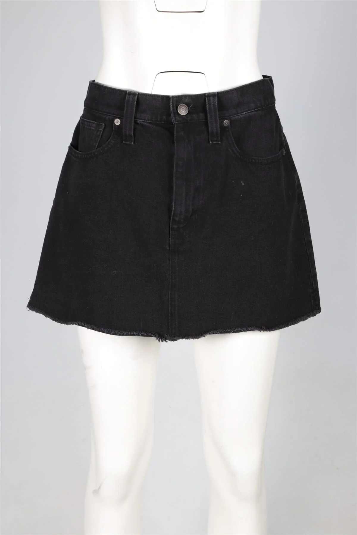 MADEWELL BLACK DENIM MINI SKIRT W30 UK 12 - Image 2