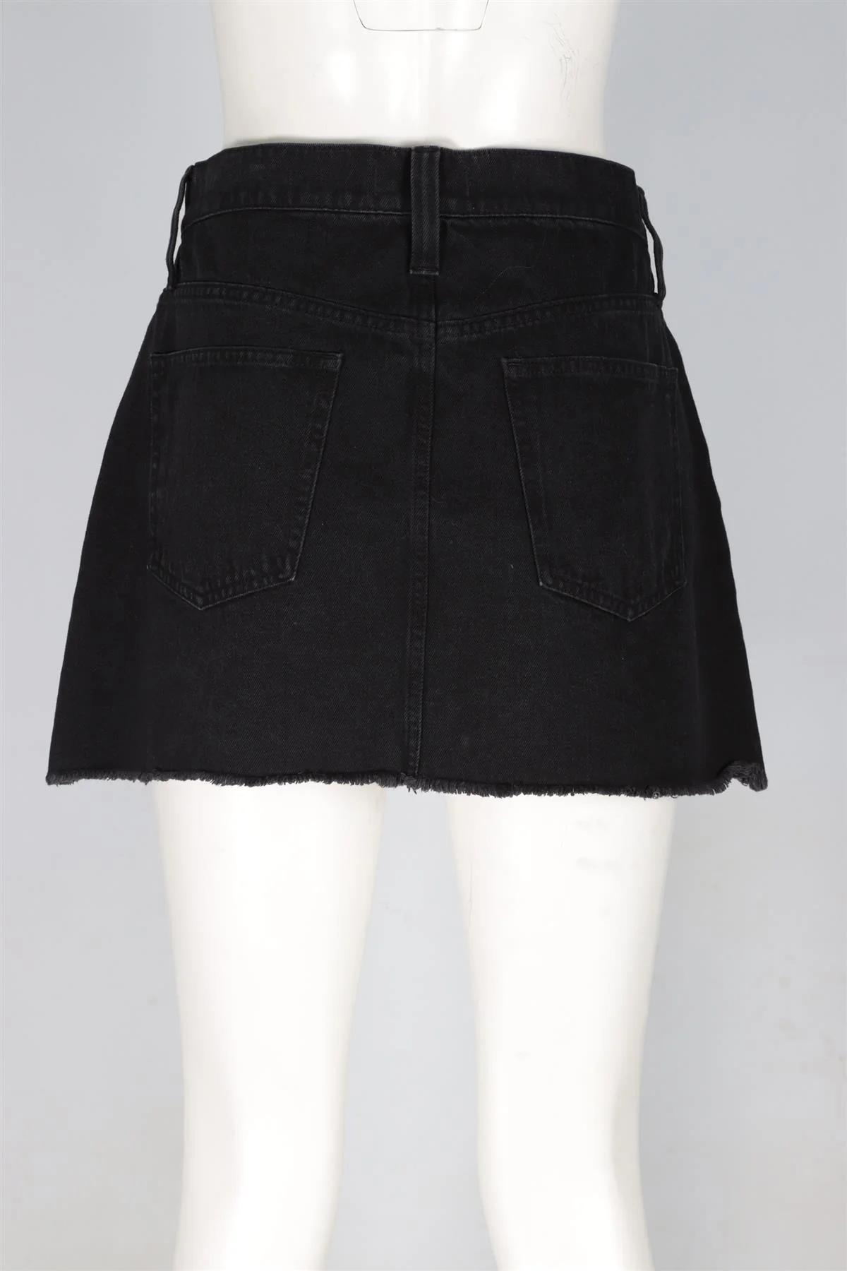 MADEWELL BLACK DENIM MINI SKIRT W30 UK 12 - Image 4