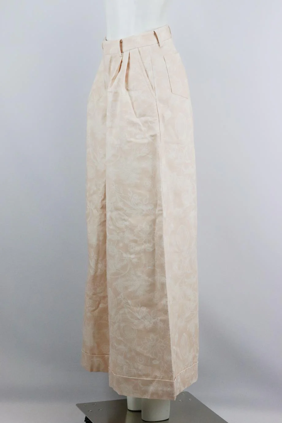 MAGALI PASCAL FLORAL PRINT COTTON WIDE LEG PANTS SMALL - Image 3