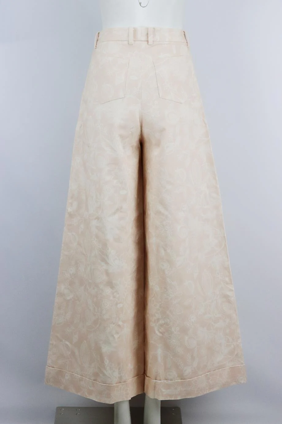 MAGALI PASCAL FLORAL PRINT COTTON WIDE LEG PANTS SMALL - Image 4