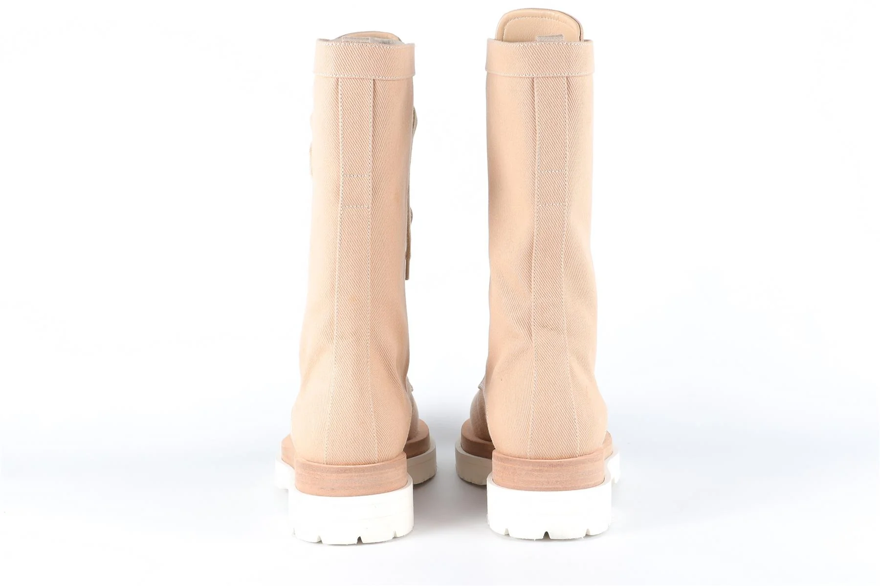 MAGDA BUTRYM BEIGE CANVAS BOOTS EU 38 UK 5 US 8 - Image 5