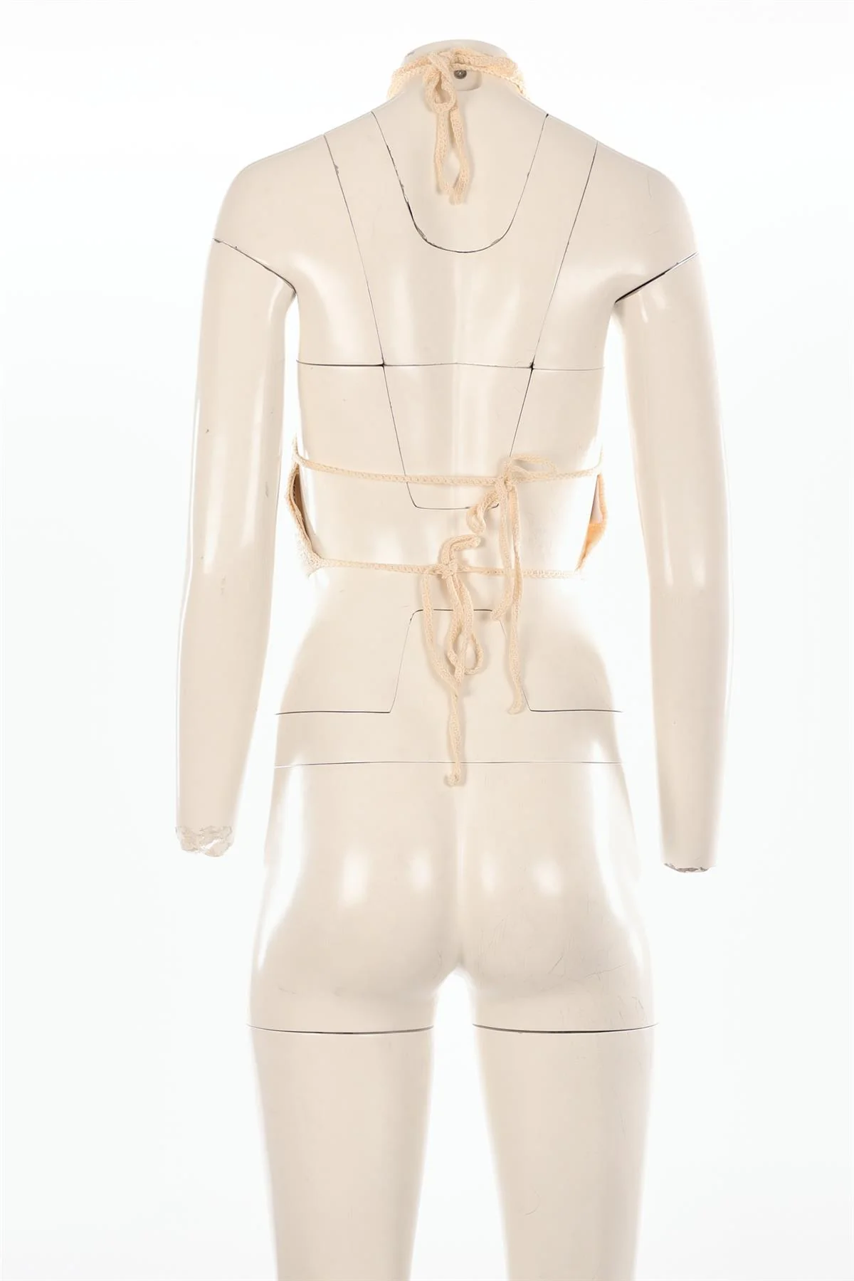 MAGDA BUTRYM CREAM CROCHET TOP FR 36 UK 8 - Image 4
