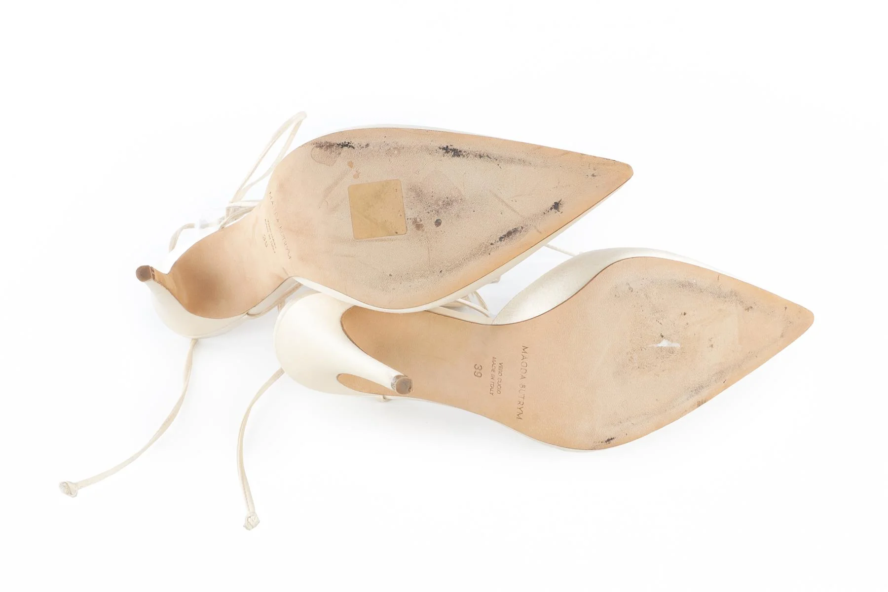 MAGDA BUTRYM CREAM SATIN PUMPS EU 39 UK 6 US 9 - Image 6
