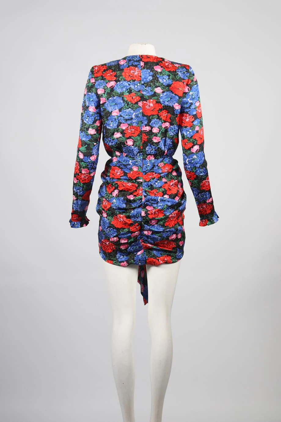 MAGDA BUTRYM FLORAL PRINT SILK MINI DRESS FR 34 UK 6 - Image 4