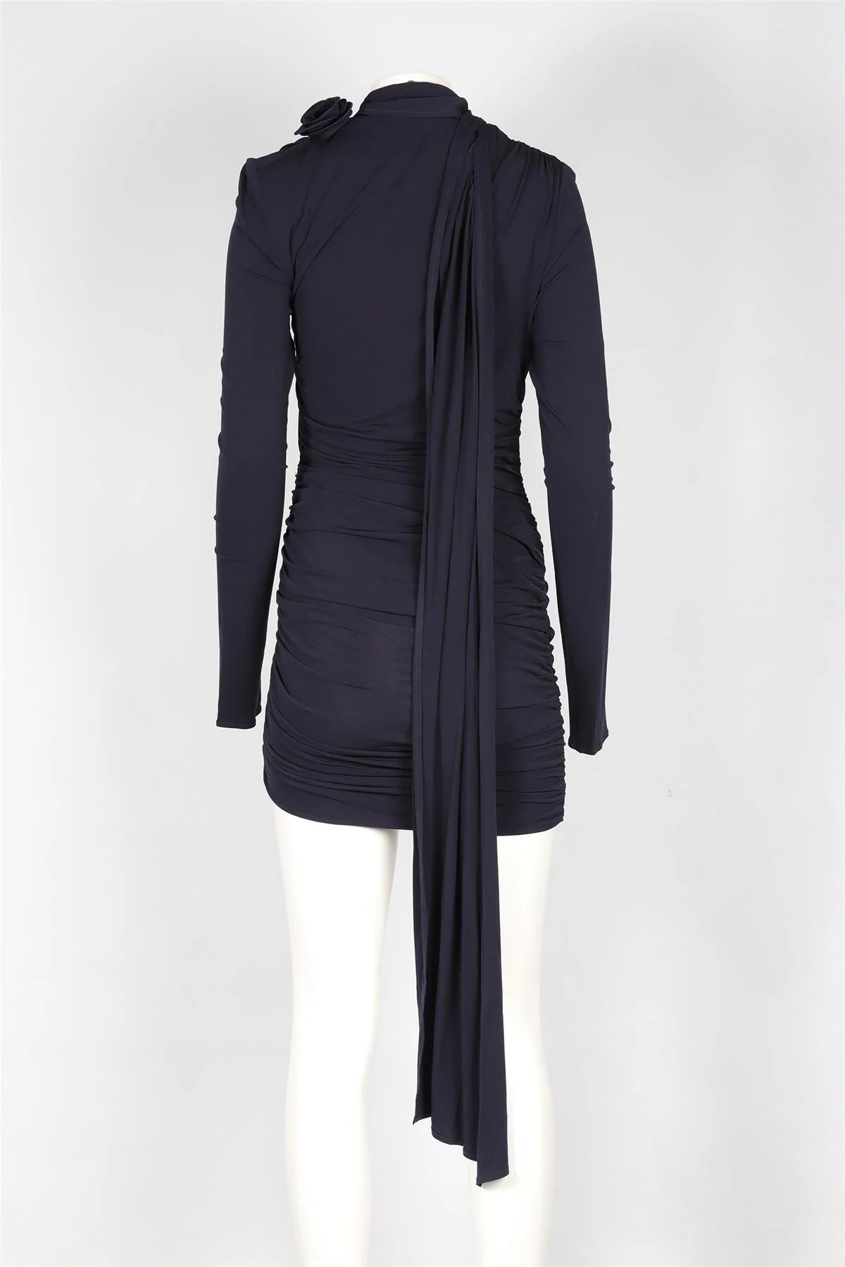 MAGDA BUTRYM NAVY JERSEY MINI DRESS FR 38 UK 10 - Image 4
