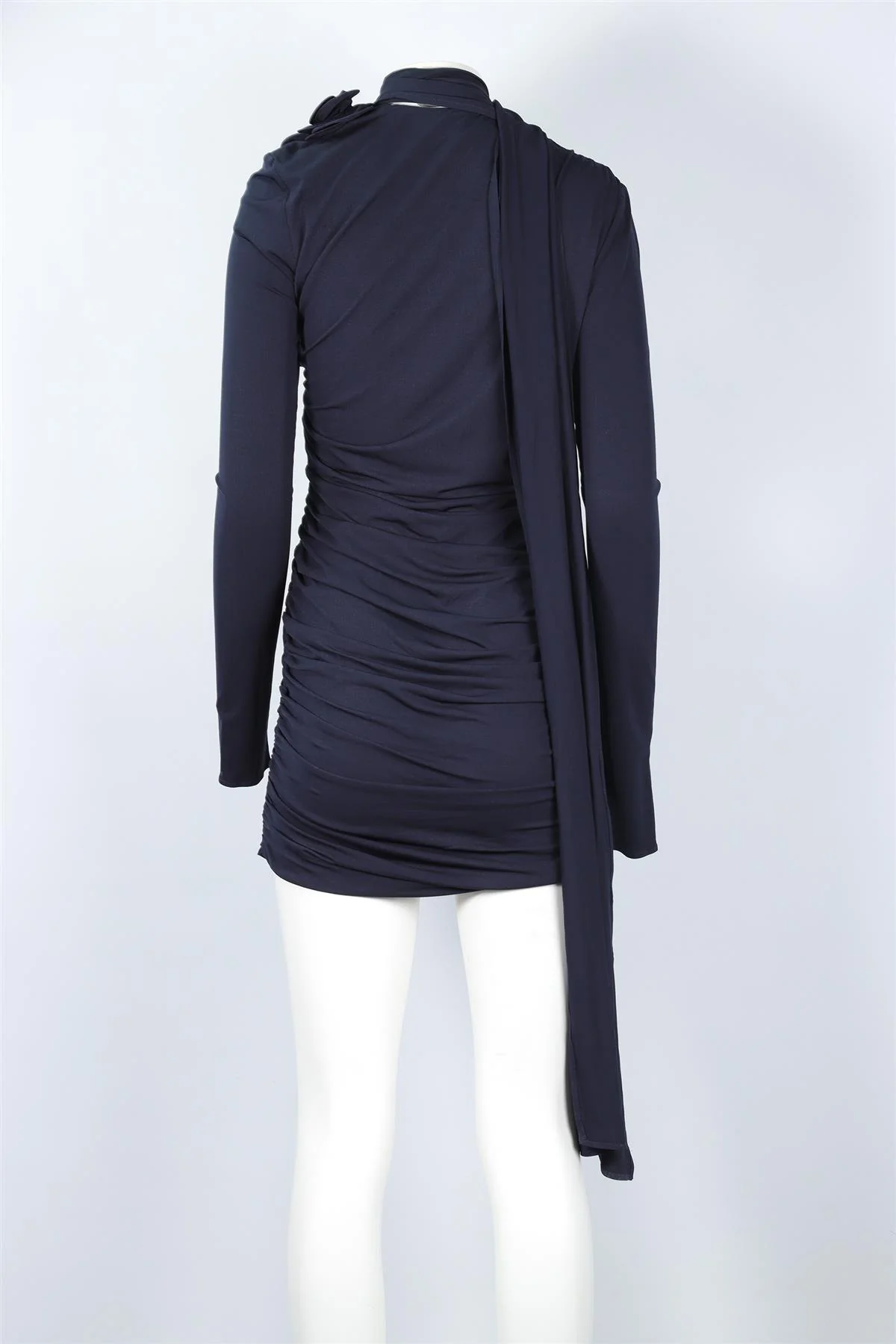 MAGDA BUTRYM NAVY JERSEY MINI DRESS FR 40 UK 12 - Image 4