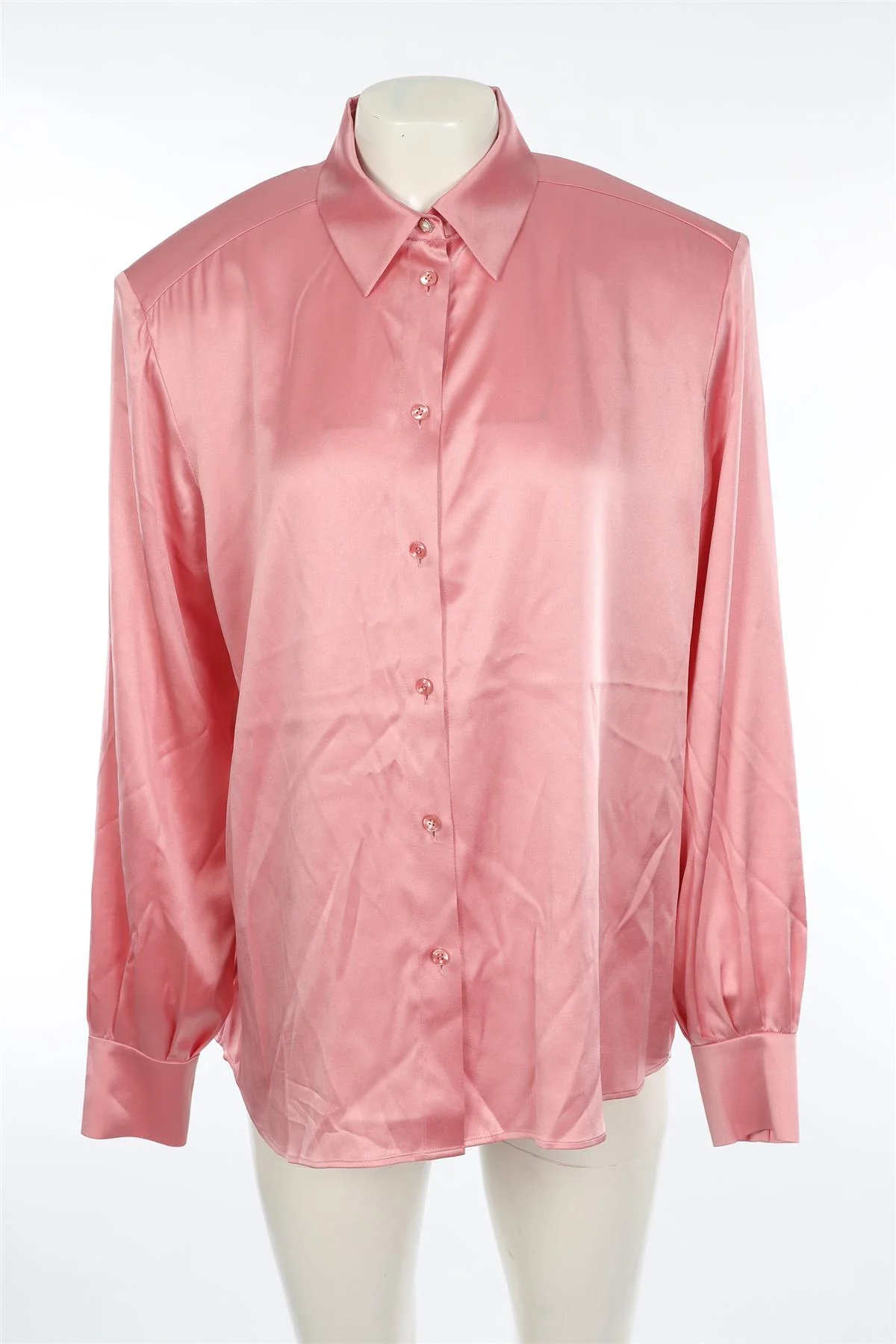 MAGDA BUTRYM PINK SILK SHIRT FR 36 - Image 2