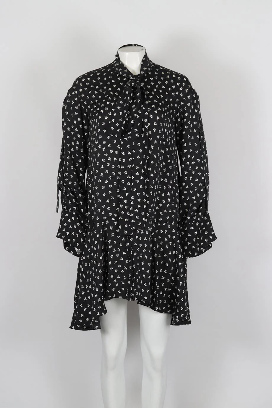 MAGDA BUTRYM PRINTED SILK MINI DRESS FR 34 UK 6 - Image 2