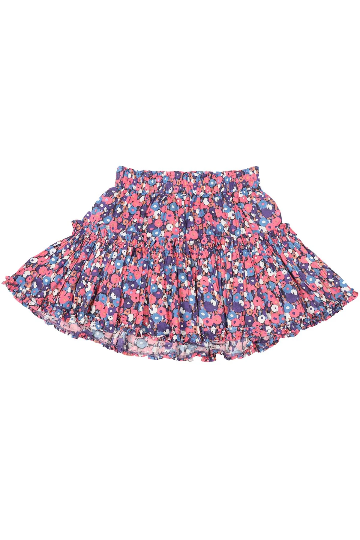 MAIA BERGMAN MULTICOLOURED COTTON MINI SKIRT SMALL