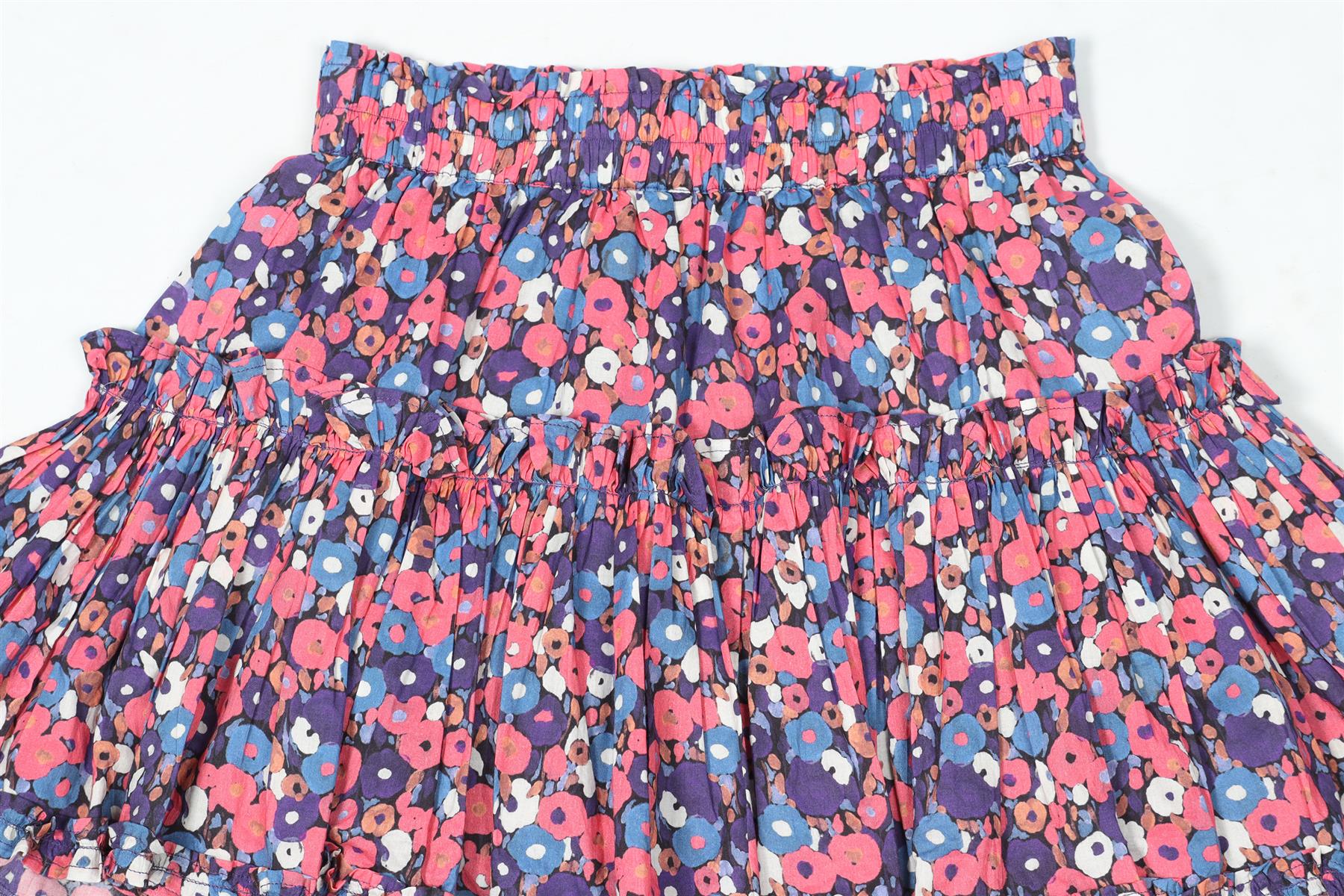 MAIA BERGMAN MULTICOLOURED COTTON MINI SKIRT SMALL - Image 3