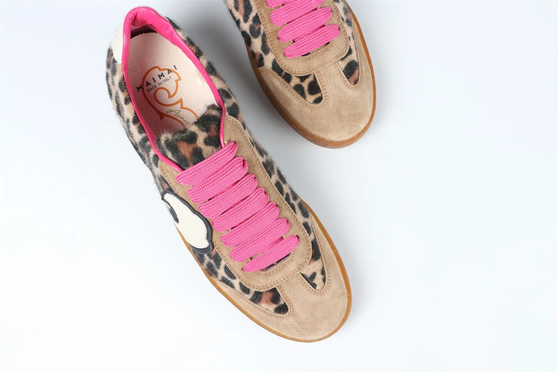 MAIMAI BEIGE FAUX FUR SNEAKERS EU 40.5 UK 7.5 US 10.5 - Image 4
