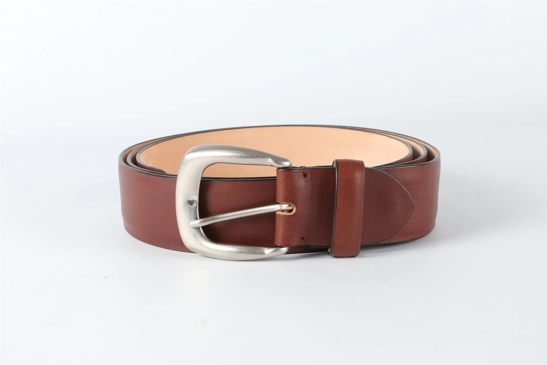 MAISON MARGIELA BROWN MEN'S LEATHER BELT - Image 2