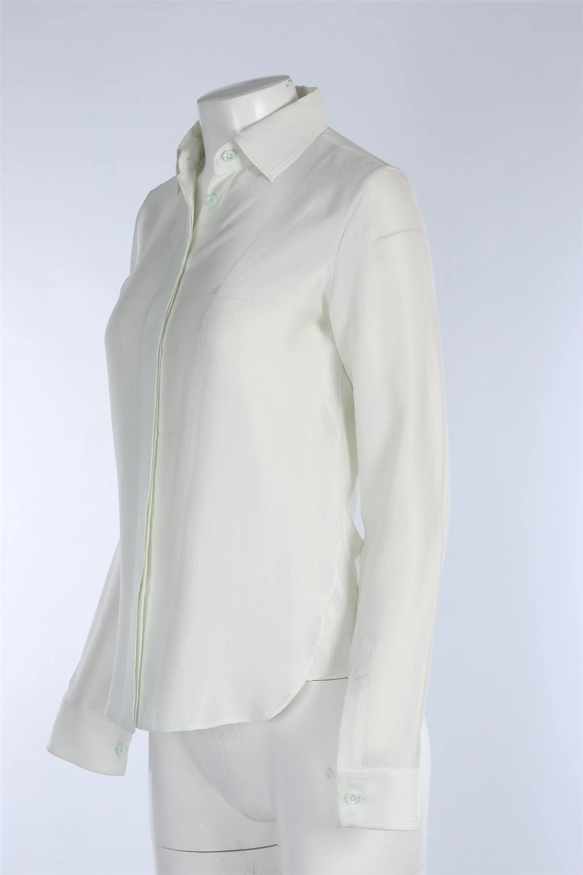 MAISON MARGIELA GREEN SILK SHIRT IT 40 UK 8 - Image 3