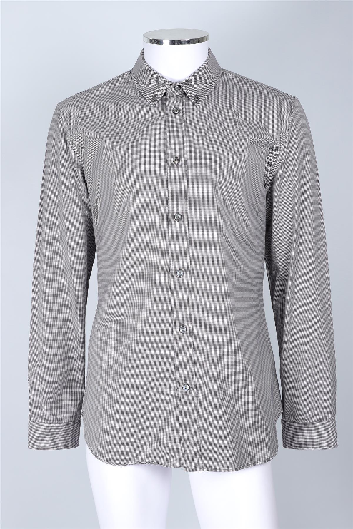 MAISON MARGIELA GREY COTTON SHIRT IT 54 UK/US 44 - Image 2