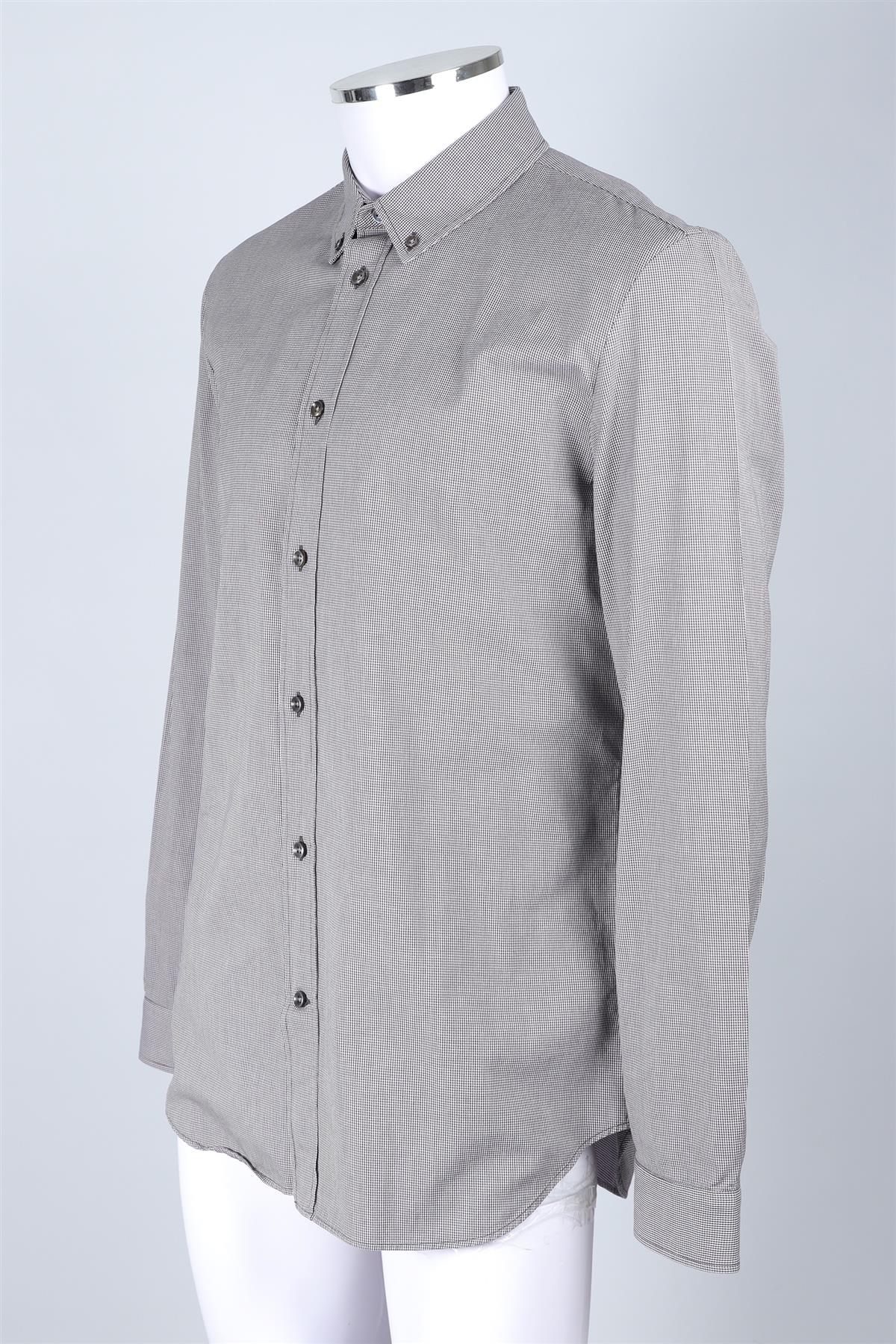 MAISON MARGIELA GREY COTTON SHIRT IT 54 UK/US 44 - Image 3