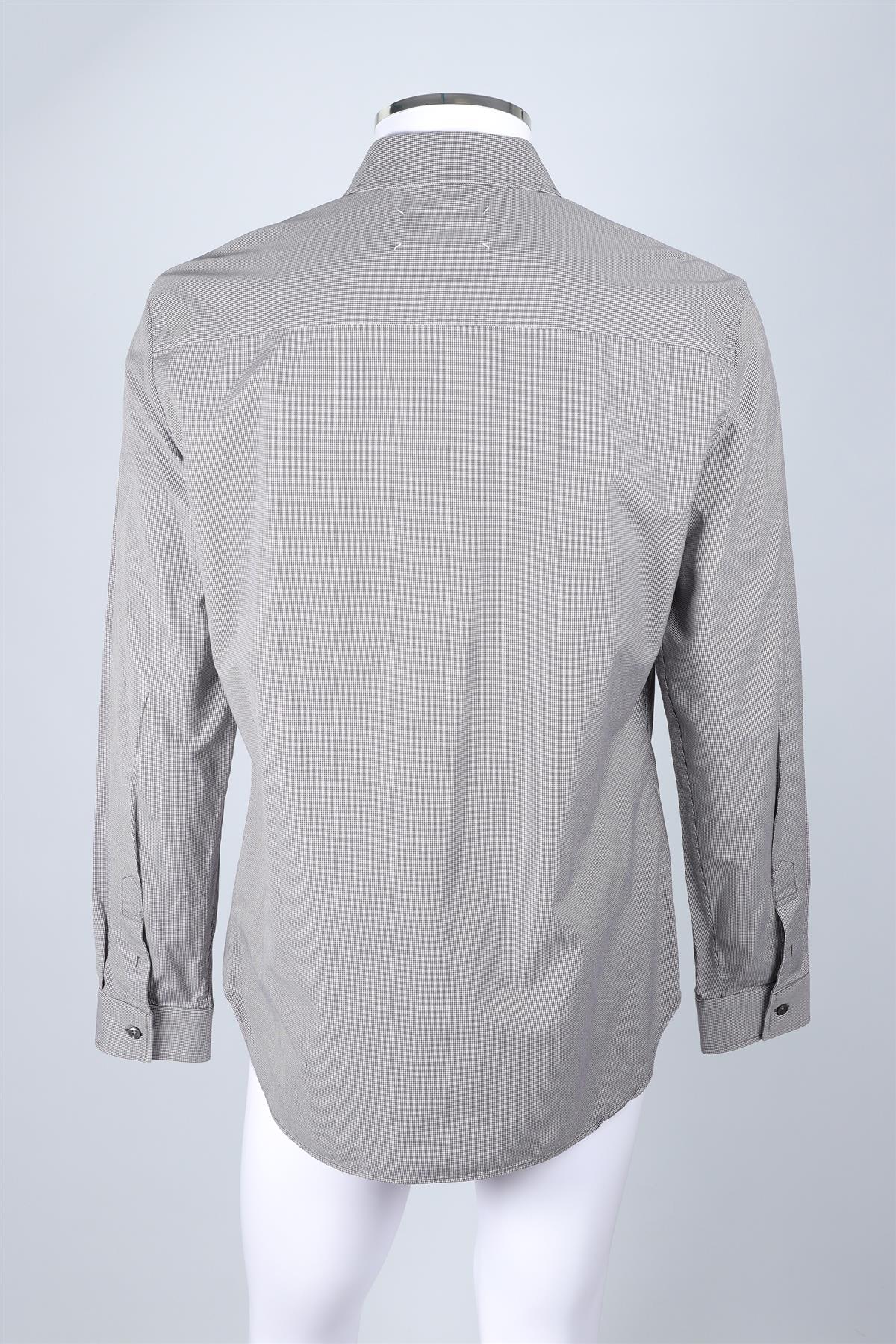 MAISON MARGIELA GREY COTTON SHIRT IT 54 UK/US 44 - Image 4
