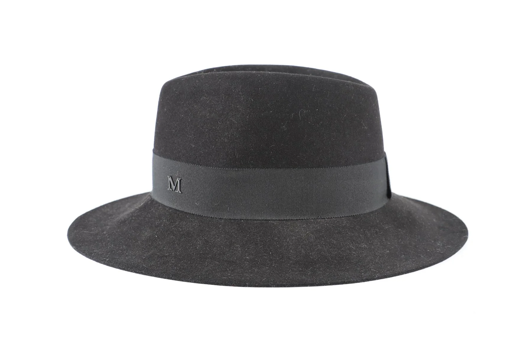 MAISON MICHEL BLACK WOOL HAT MEDIUM - Image 6