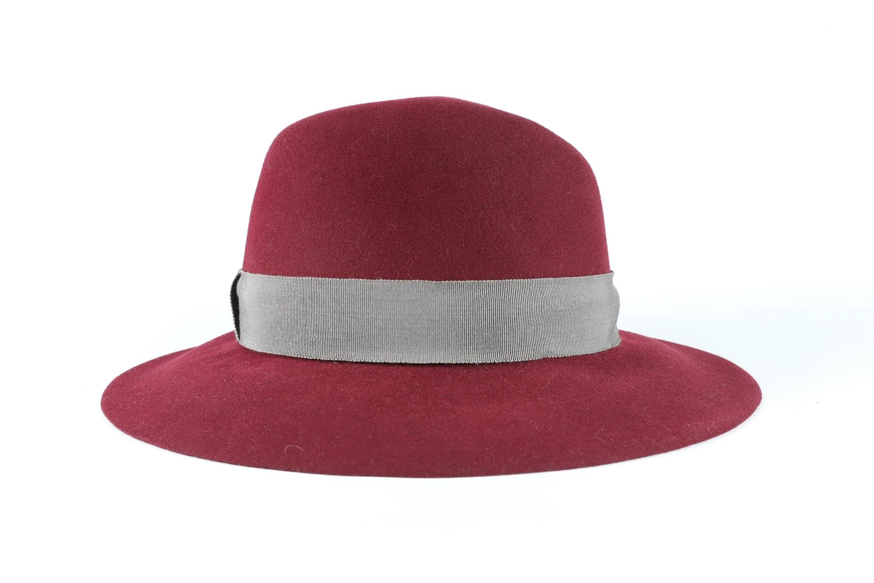 MAISON MICHEL BURGUNDY WOOL HAT MEDIUM - Image 6