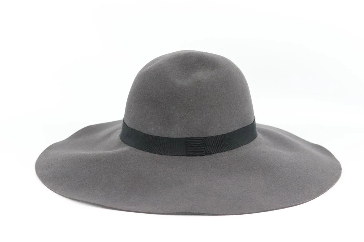 MAISON MICHEL GROSGRAIN TRIMMED WOOL FELT FEDORA MEDIUM - Image 4