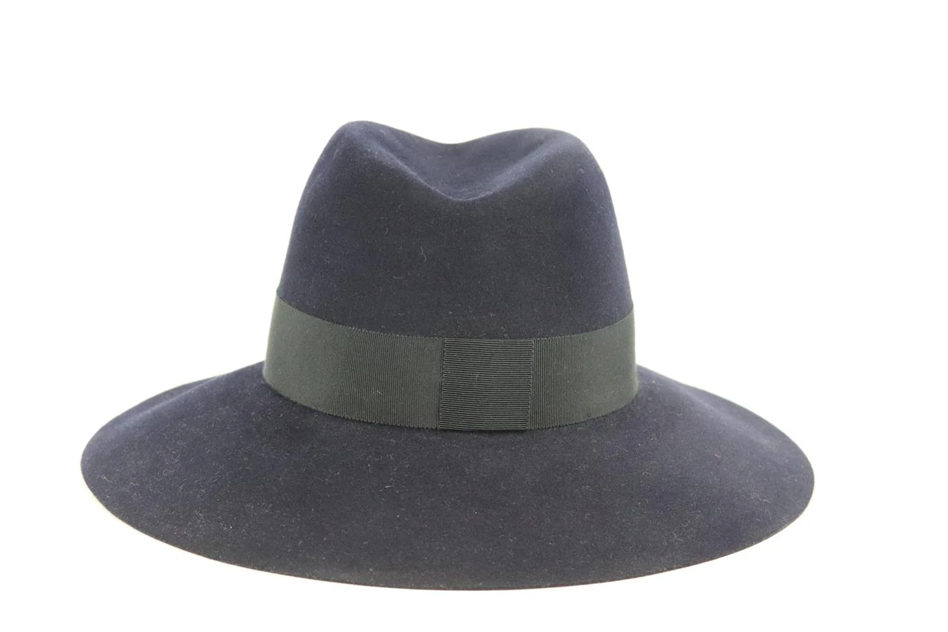 MAISON MICHEL GROSGRAIN TRIMMED WOOL FELT FEDORA MEDIUM - Image 4