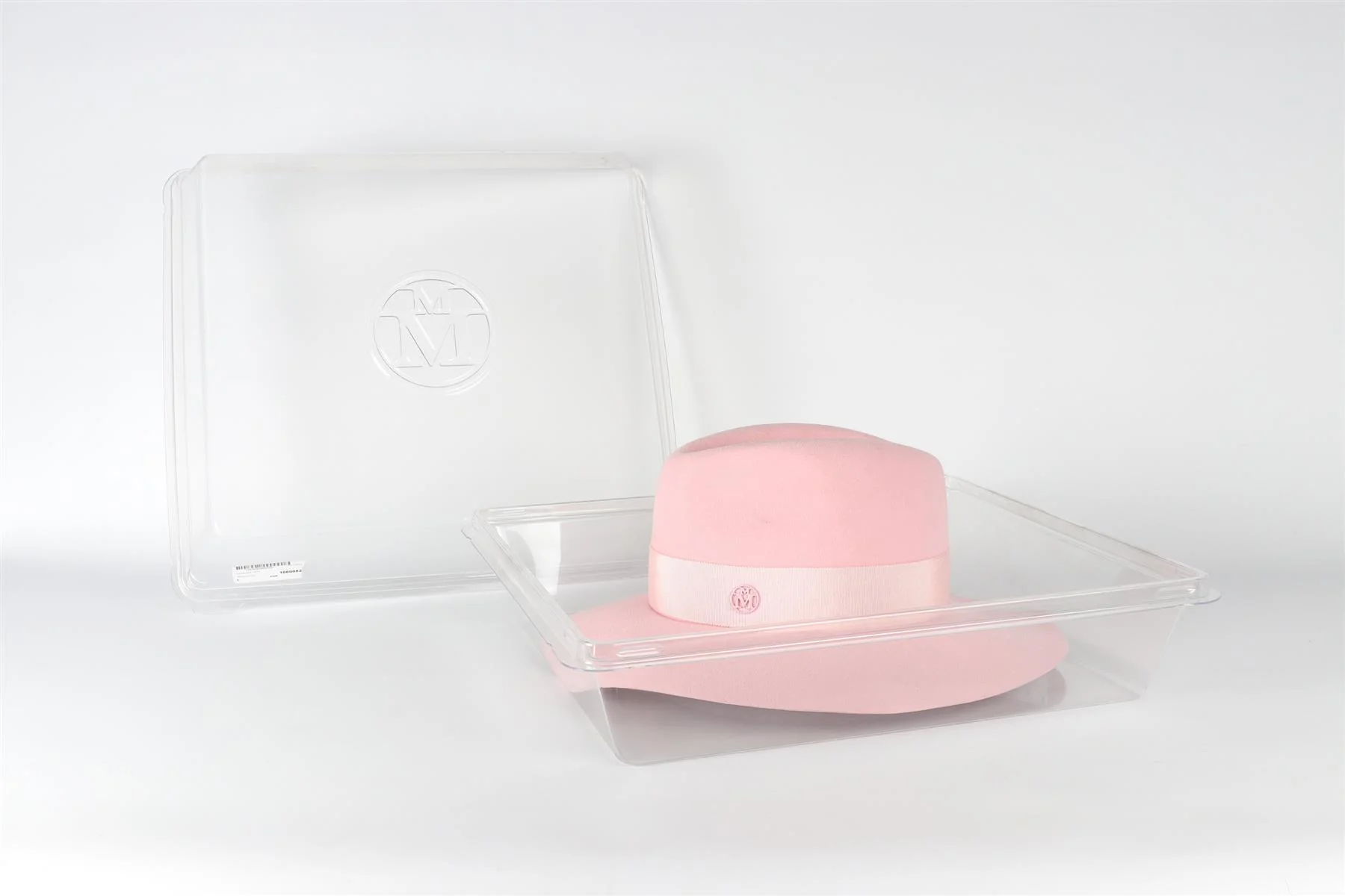 MAISON MICHEL PINK FELT FEDORA HAT LARGE - Image 6