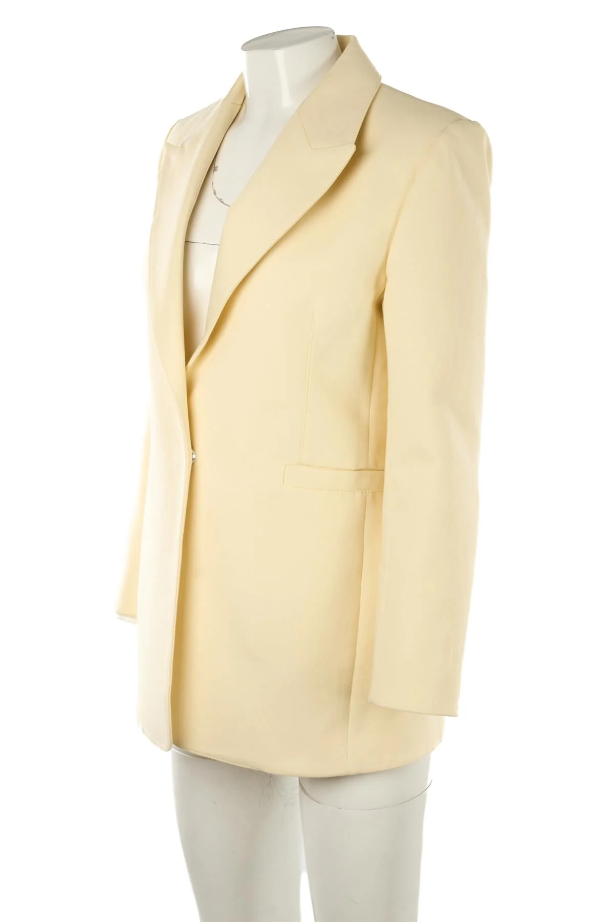 MAISON RABIH KAYROUZ CREAM COTTON BLAZER IT 38 UK 6 - Image 3