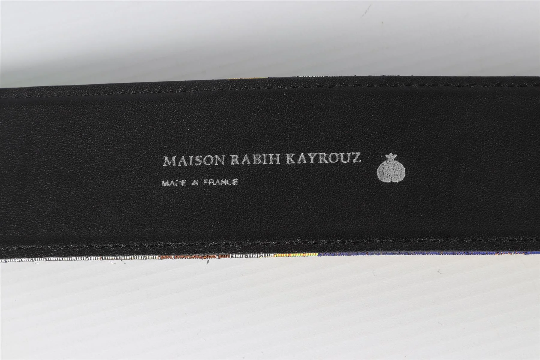 MAISON RABIH KAYROUZ SILVER FABRIC WAIST BELT - Image 4