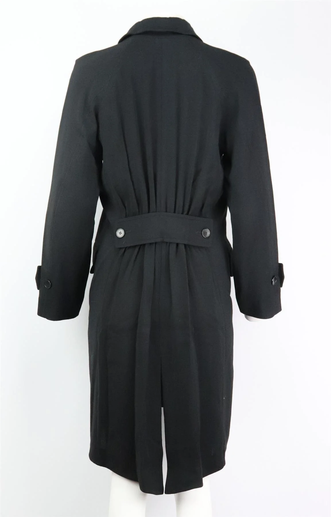 MAIYET DOUBLE BREASTED TRENCH CREPE COAT US 2 UK 6 - Image 4