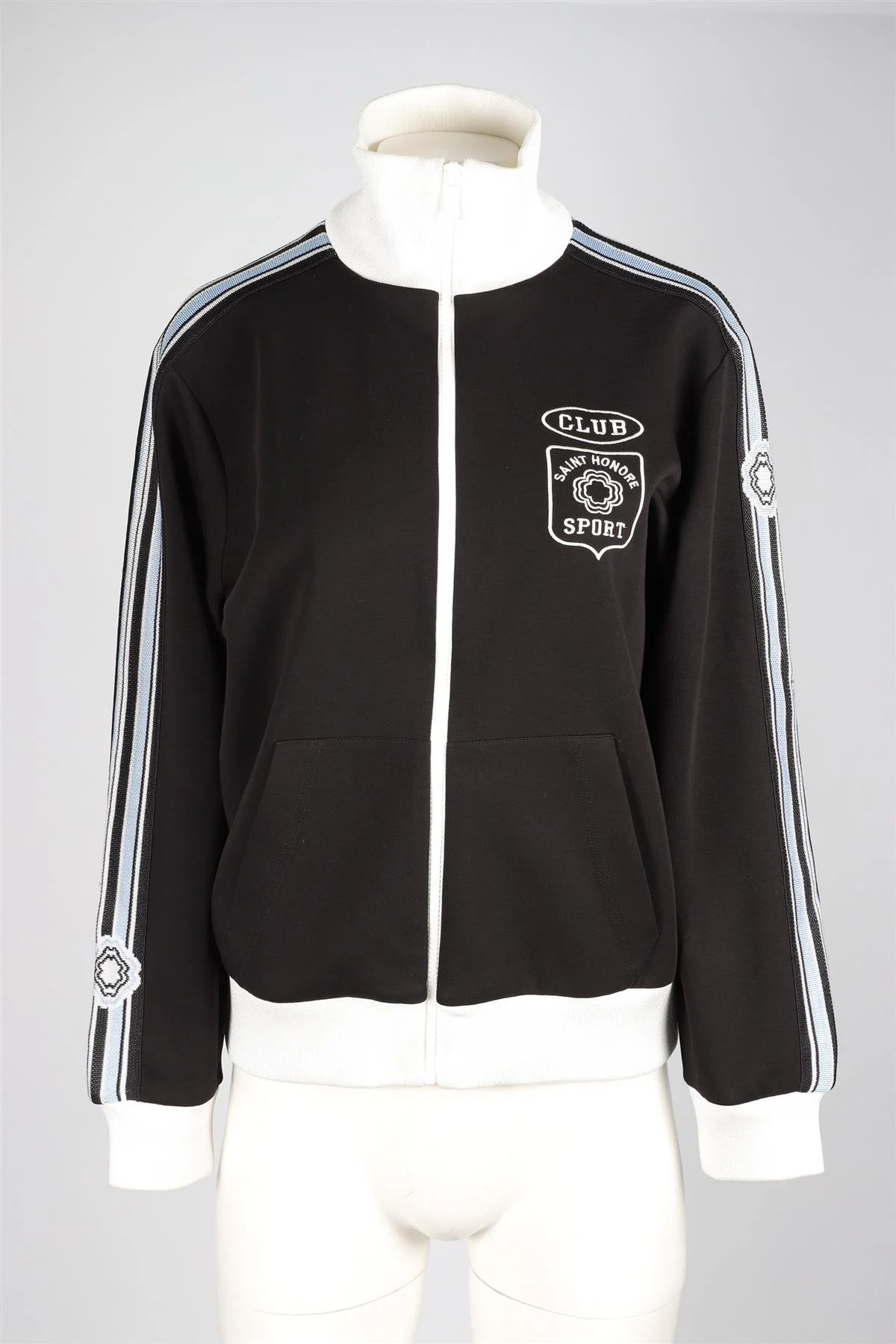 MAJE BLACK COTTON JACKET UK 12 - Image 2