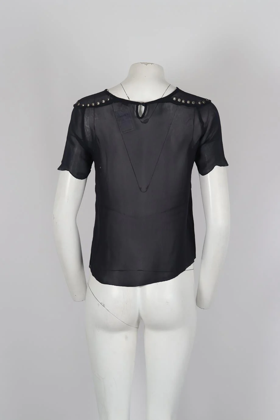 MAJE EMBELLISHED CHIFFON TOP SMALL - Image 4