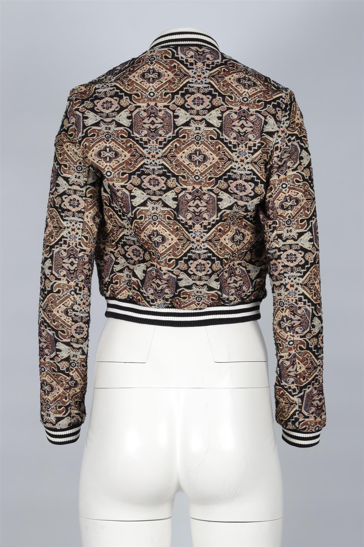 MAJE MULTICOLOURED CROPPED JACKET FR 38 UK 10 - Image 4
