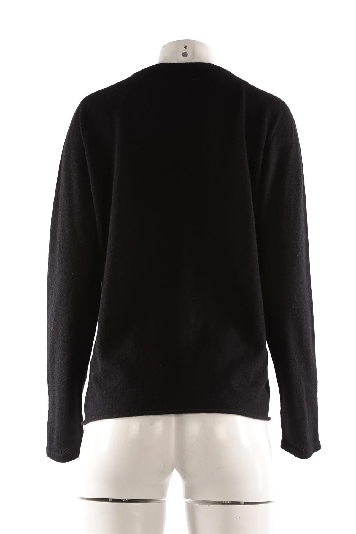 MAJESTIC FILATURES BLACK CASHMERE SWEATER FR 42 - Image 4