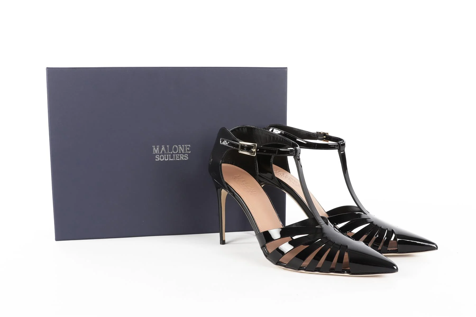 MALONE SOULIERS BLACK PATENT LEATHER PUMPS EU 39 UK 6 US 9 - Image 7