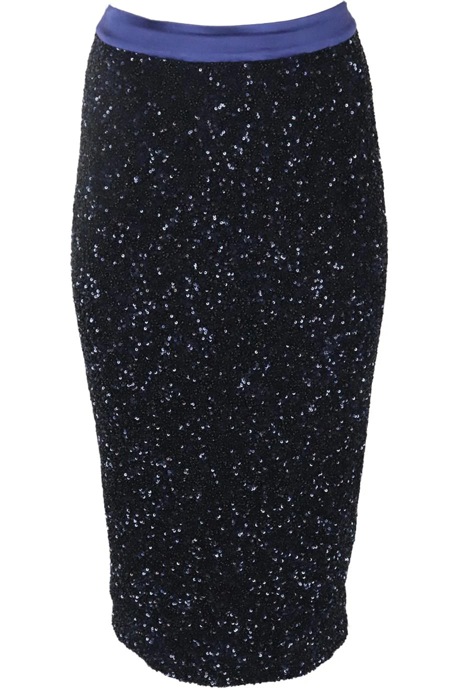 MANISH ARORA SEQUINED CREPE MIDI SKIRT FR 36 UK 8