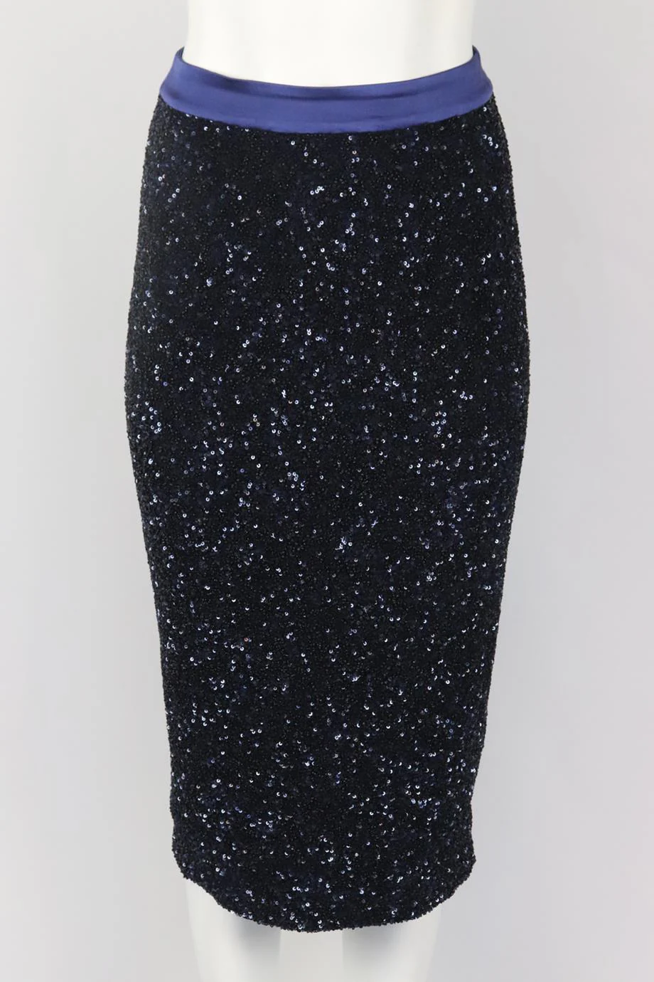 MANISH ARORA SEQUINED CREPE MIDI SKIRT FR 36 UK 8 - Image 2