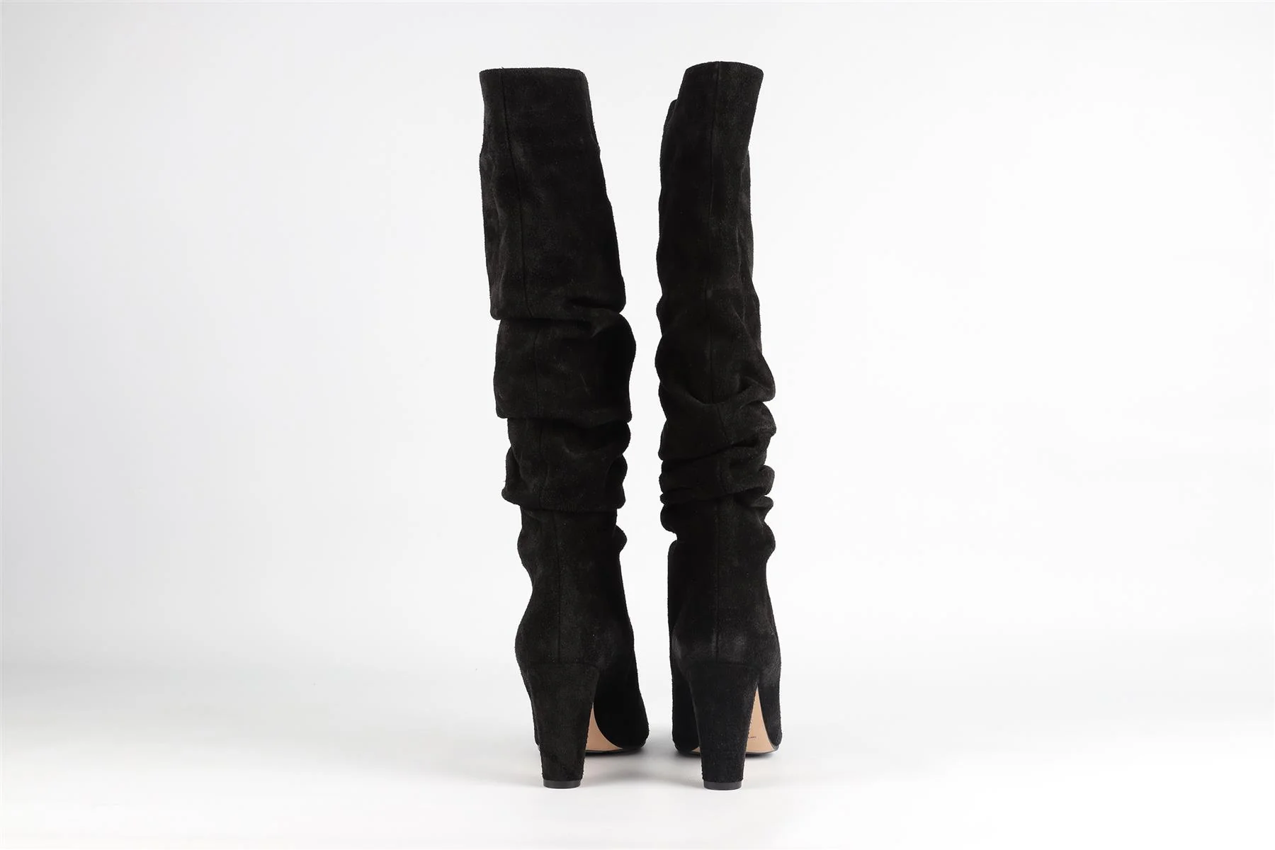 MANOLO BLAHNIK BLACK SUEDE KNEE HIGH BOOTS EU 38.5 UK 5.5 US 8.5 - Image 5