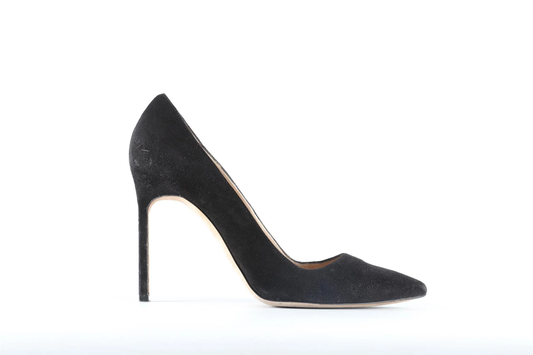MANOLO BLAHNIK BLACK SUEDE PUMPS EU 39 UK 6 US 9 - Image 2