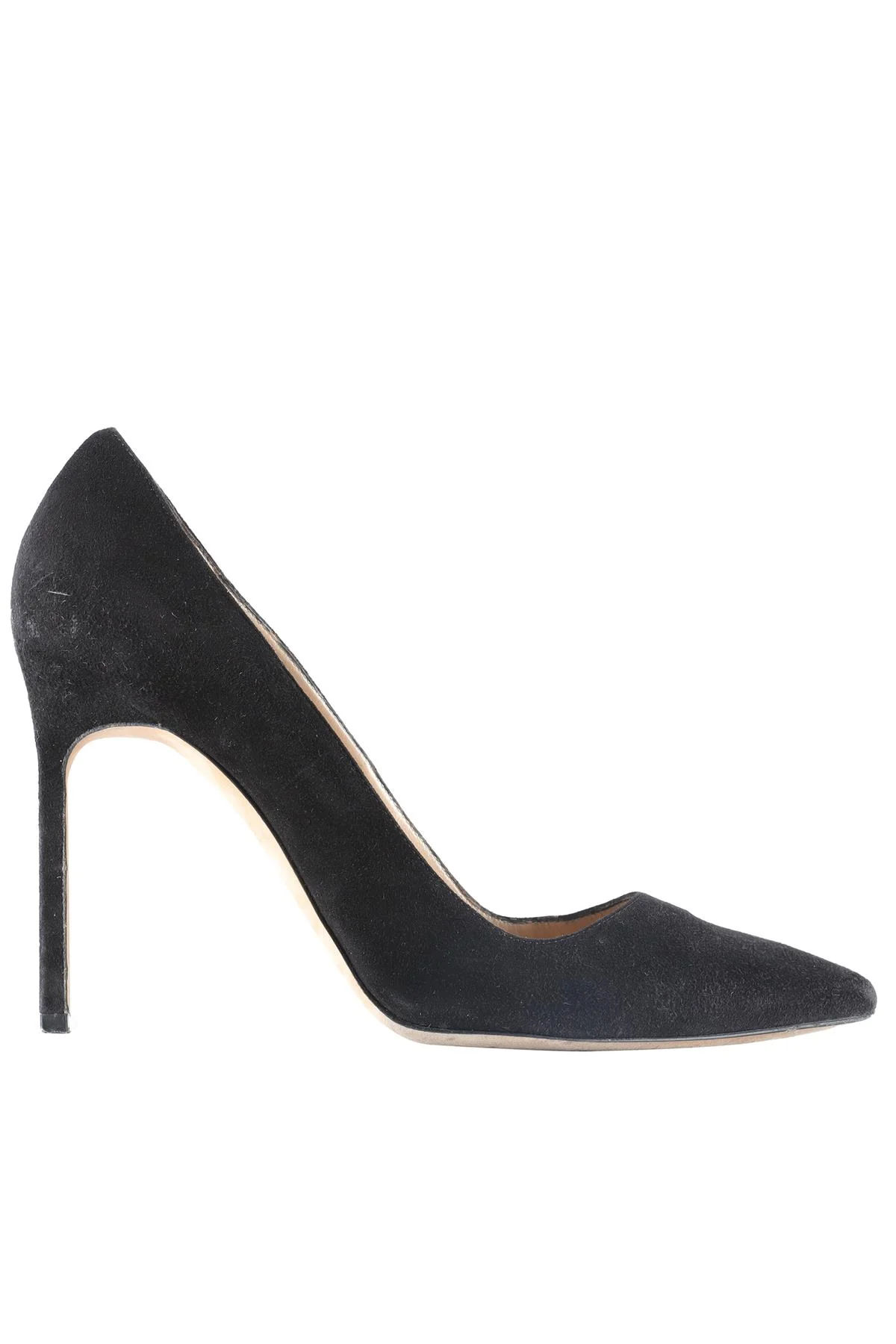 MANOLO BLAHNIK BLACK SUEDE PUMPS EU 39 UK 6 US 9 - Image 8