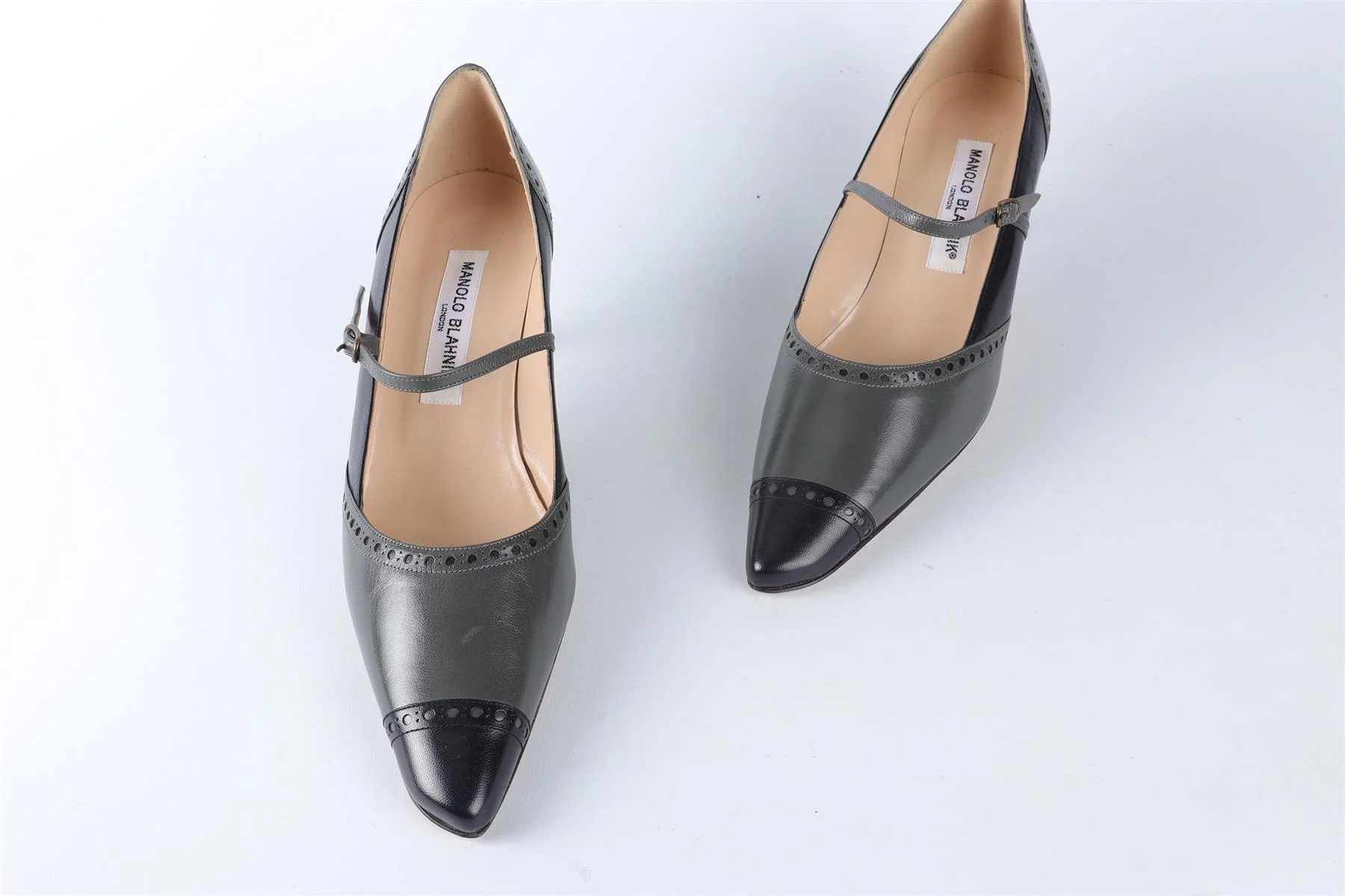 MANOLO BLAHNIK GREEN LEATHER PUMPS EU 38 UK 5 US 8 - Image 4